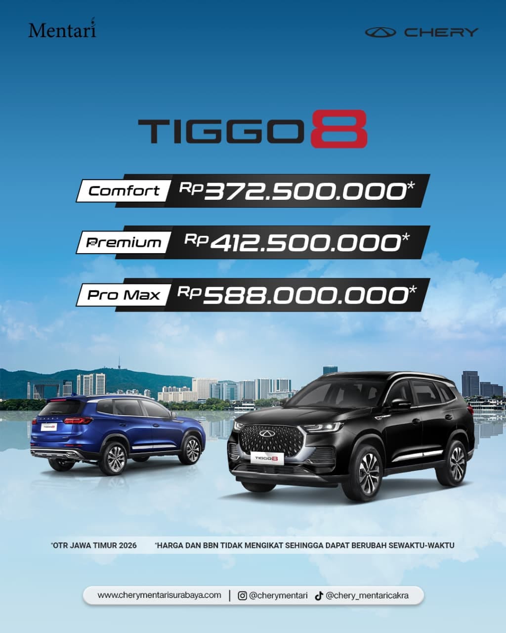 Daftar harga Chery Tiggo 8